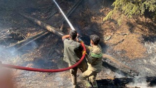 Kahramanmaraştaki orman yangınına müdahale sürüyor