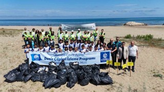 Kandıra sahillerinde kıyı temizliği