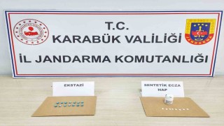 Karabükte 22 adet sentetik hap ele geçirildi