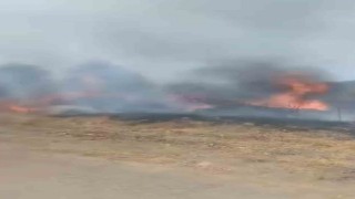 Karabükte otluk alanda çıkan yangın korkuttu