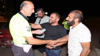 Karadenizli alkollü sürücünün 0.50 promil sevinci kamerada