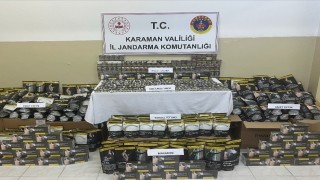 Karamanda 250 kilo mühürsüz sığır eti ele geçirildi