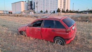 Karamanda kontrolden çıkan araç takla attı: 1 yaralı