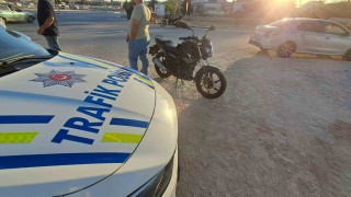 Karamanda motosiklet kazası: 2 yaralı