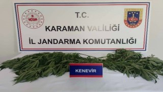 Karamanda tarih eser ile kenevir ele geçirildi