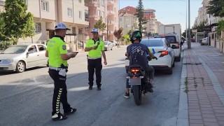Karamanda trafik kurallarına uymayan 401 motosiklete ceza yazıldı