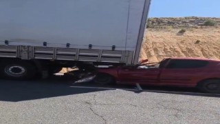 Karsta trafik kazası: 1 yaralı