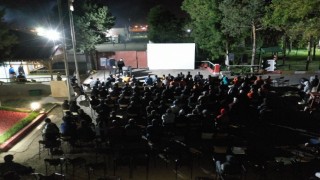 Karsta yükümlülere film gösterisi yapıldı