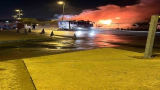 Kartalda balıkçı barınağı alev alev yandı