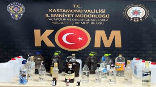 Kastamonuda 58 litre sahte alkol ele geçirildi
