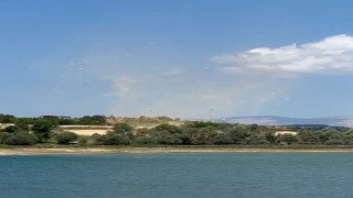 Kastamonuda baraj kenarında hortum çıktı