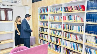 Kaymakam Evlice, Havran Millet Kütüphanesini ziyaret etti