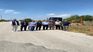 Kaymakam Öztürk, Kandilli Köyündeki altyapı çalışmalarını yerinde inceledi