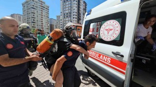 Kayseride 14 katlı binadaki yangın söndürüldü: 30 kişi tahliye edildi