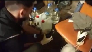 Kayseride sahte alkol üreten şahıs yakalandı