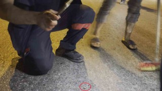 Kazada kopan parmağı gece karanlığında arayarak buldular