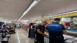 Kemerde zabıta ekipleri marketlerde etiket ve hijyen denetimi yaptı