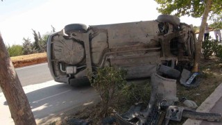 Kiliste iki otomobil çarpıştı: 2 yaralı