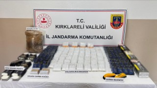 Kırklarelinde 4 bin 220 makaron ele geçirildi