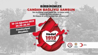 Kızılaydan Samsunda kan bağışı kampanyası: Hedef 1919 ünite