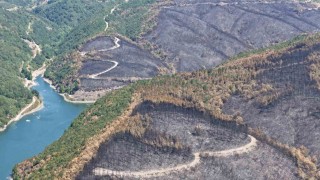 Kocaelide yangın sonrası yürek burkan manzara