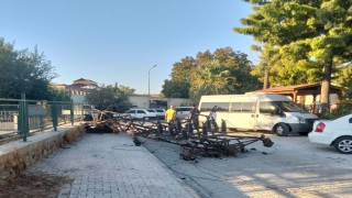 Kömür yüklü kamyon, az daha faciaya neden oluyordu