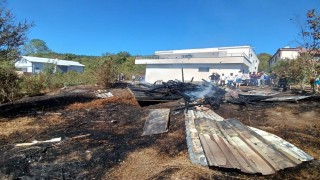 Kömürlükte yangın çıktı