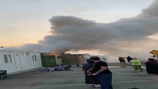 Konteyner kentte korkutan yangın