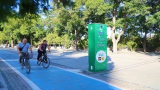 Konya Büyükşehirin yapay zeka destekli bisiklet sayaçları devrede