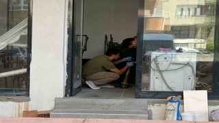 Konyada bir apartmanda top mermisi bulundu