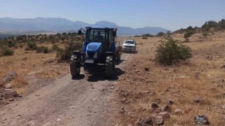 Konyada ormanlık alanda yangın paniği