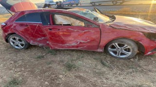 Korkutelinde trafik kazası:1 ölü, 1 yaralı