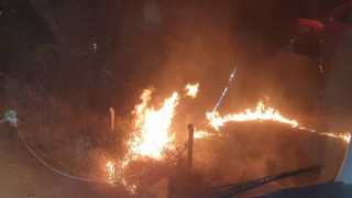 Kovancılarda anız yangını paniğe neden oldu