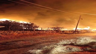 Köyde çıkan yangında 6 ev küle döndü