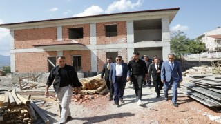 Kütahya Valisi Musa Işın, Emetteki eğitim yatırımlarını yerinde inceledi