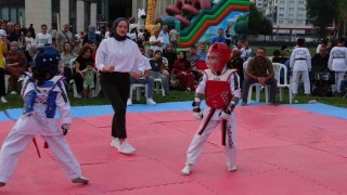 Kütahyada ilk kez düzenlenen Açık Hava Taekwondo Turnuvasına ilgi