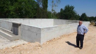 Kütahyada yangına müdahale ve sulama amaçlı 450 tonluk su havuzu yapıldı