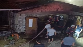 Malatyada ahır yangını