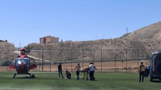 Malatyada ambulans helikopter 78 yaşındaki hasta için havalandı