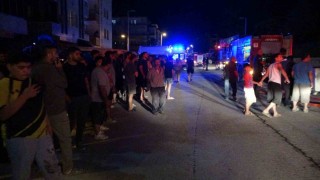 Malatyada şantiyede yangın paniği: Mahalleli sokağa döküldü