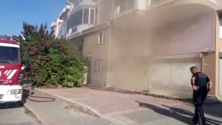 Manavgatta iş yeri yangını ucuz atlatıldı