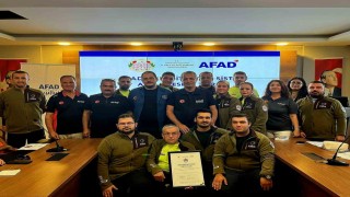 Manisa ANDA Arama Kurtarma Derneği akreditasyon belgesini aldı