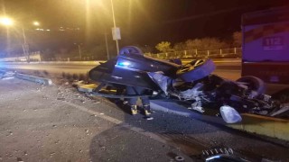 Mardinde devrilen otomobilin sürücüsü yaralandı