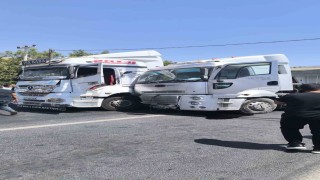 Mardinde zincirleme trafik kazası: 1 yaralı