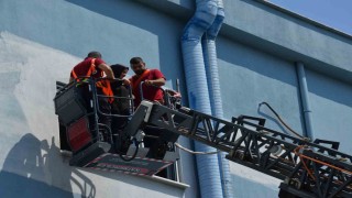 MCBÜ Hastanesinde gerçeği aratmayan yangın tatbikatı