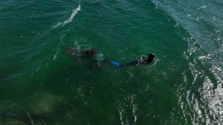 Mehmet Çevik balık adam oldu