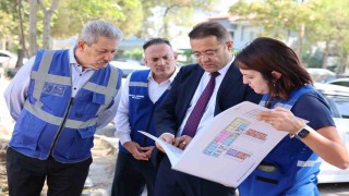 Menteşede devam eden yatırımlar yerinde inceledi