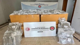 Mersin Limanında 587 kilogram esrar ele geçirildi