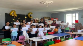 Minikler kuran sevincini yaşadı