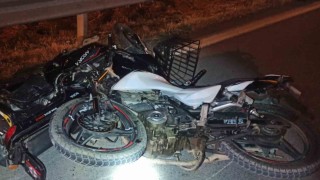 Motosiklet ile elektrikli bisiklet çarpıştı: 2 ağır yaralı